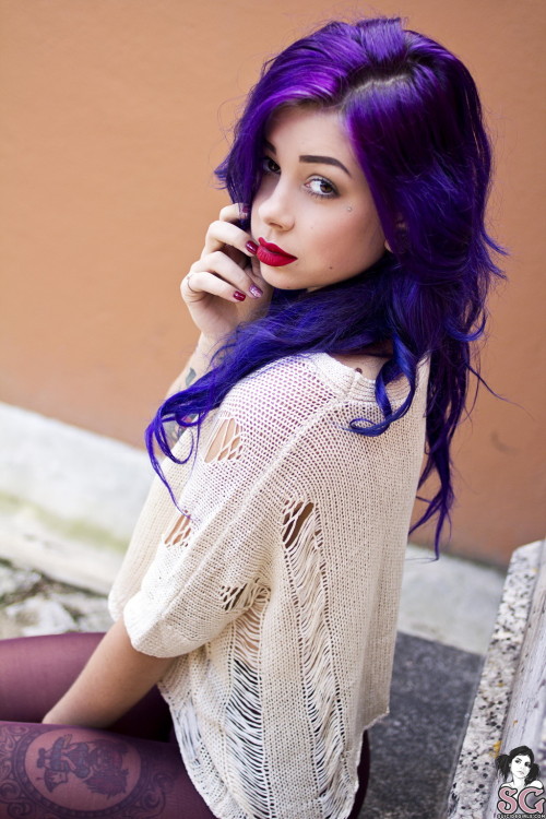 Sexy purple hair